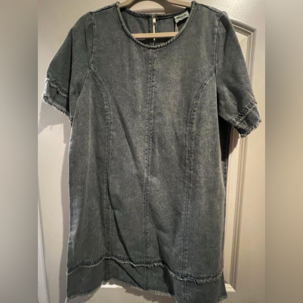 Denim Short Sleeve Dress